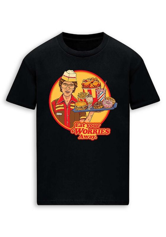 4068143288804 - Eat Your Worries T-Shirt schwarz in XXL 4068143288804 - Eat Your Worries T-Shirt schwarz in XXL