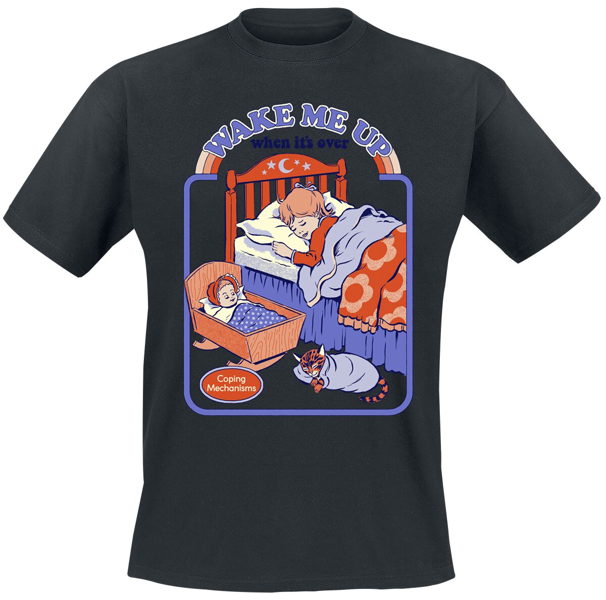 4068143289115 - Wake Me Up T-Shirt schwarz in L 4068143289115 - Wake Me Up T-Shirt schwarz in L