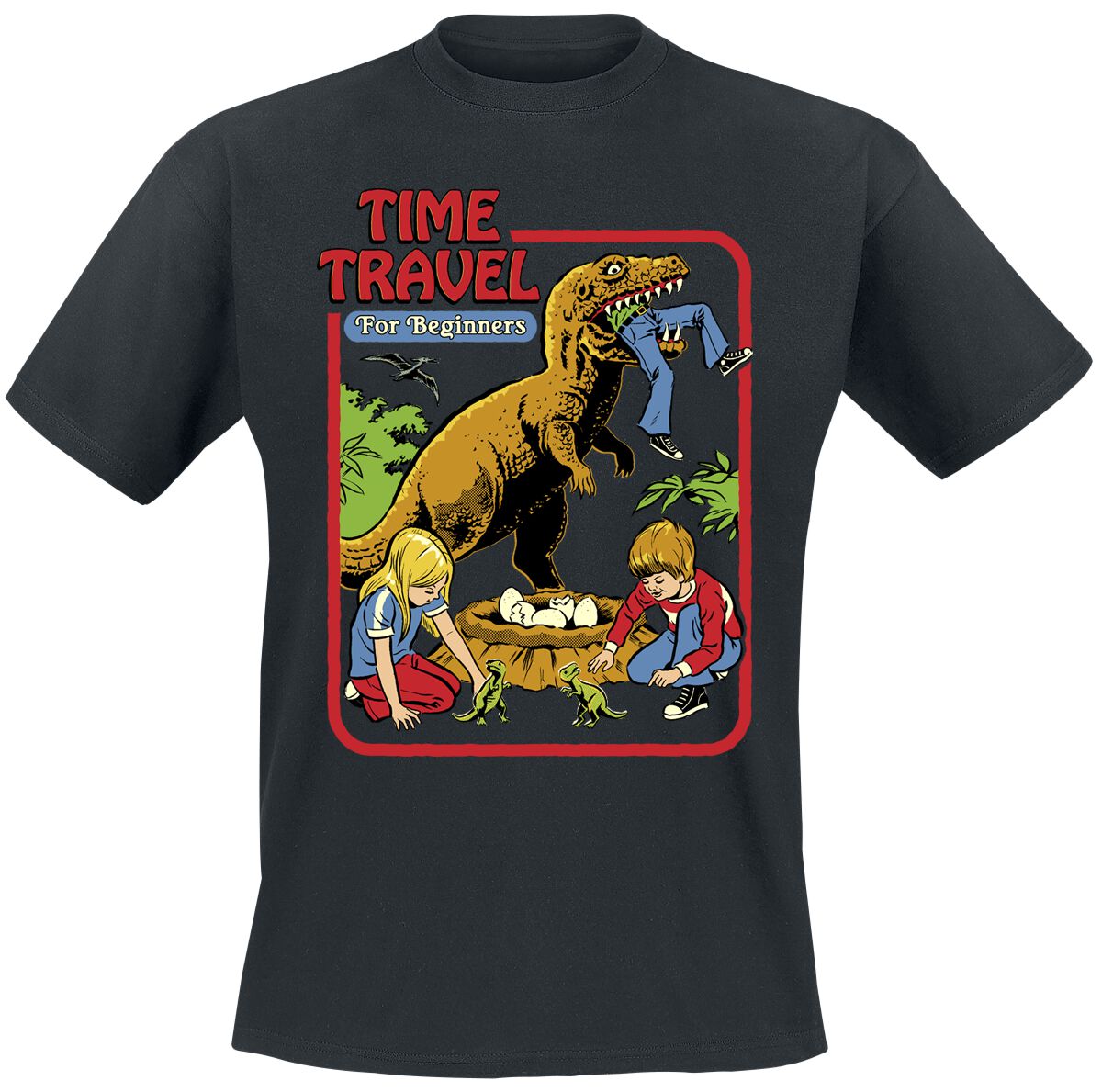4068143289412 - Time Travel T-Shirt schwarz in L
