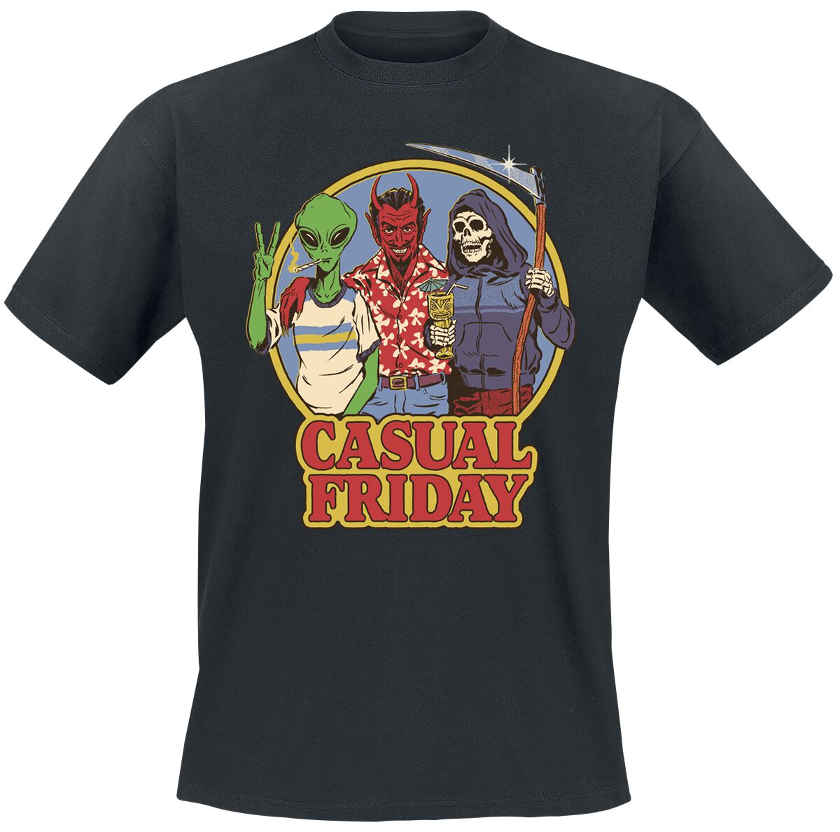4068143289573 - Casual Friday T-Shirt schwarz in XL