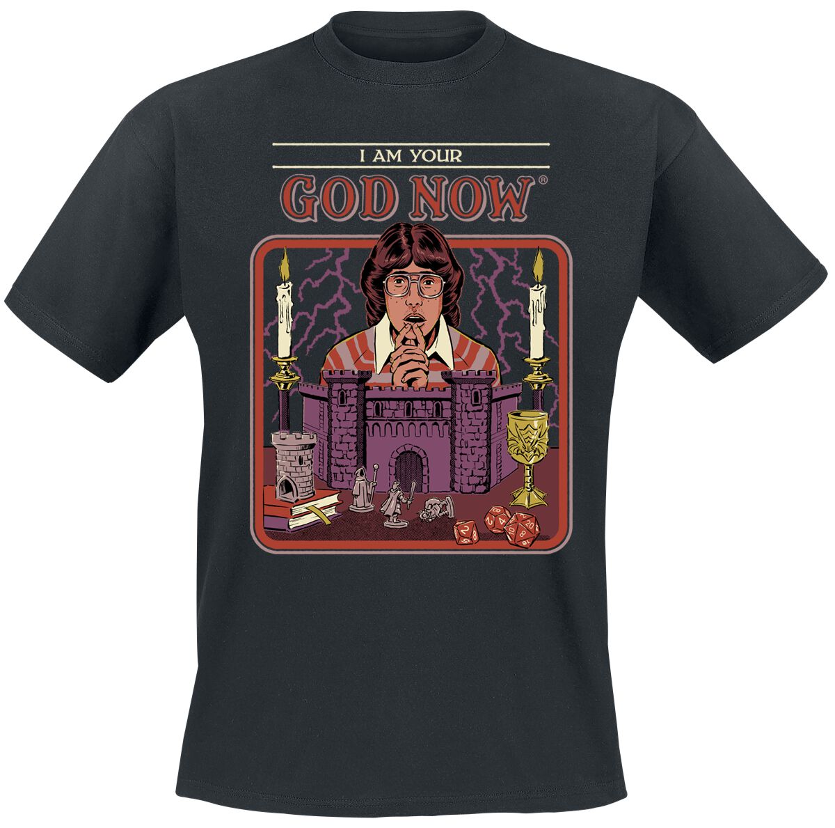 4068143289665 - I am Your God Now T-Shirt schwarz in L 4068143289665 - I am Your God Now T-Shirt schwarz in L