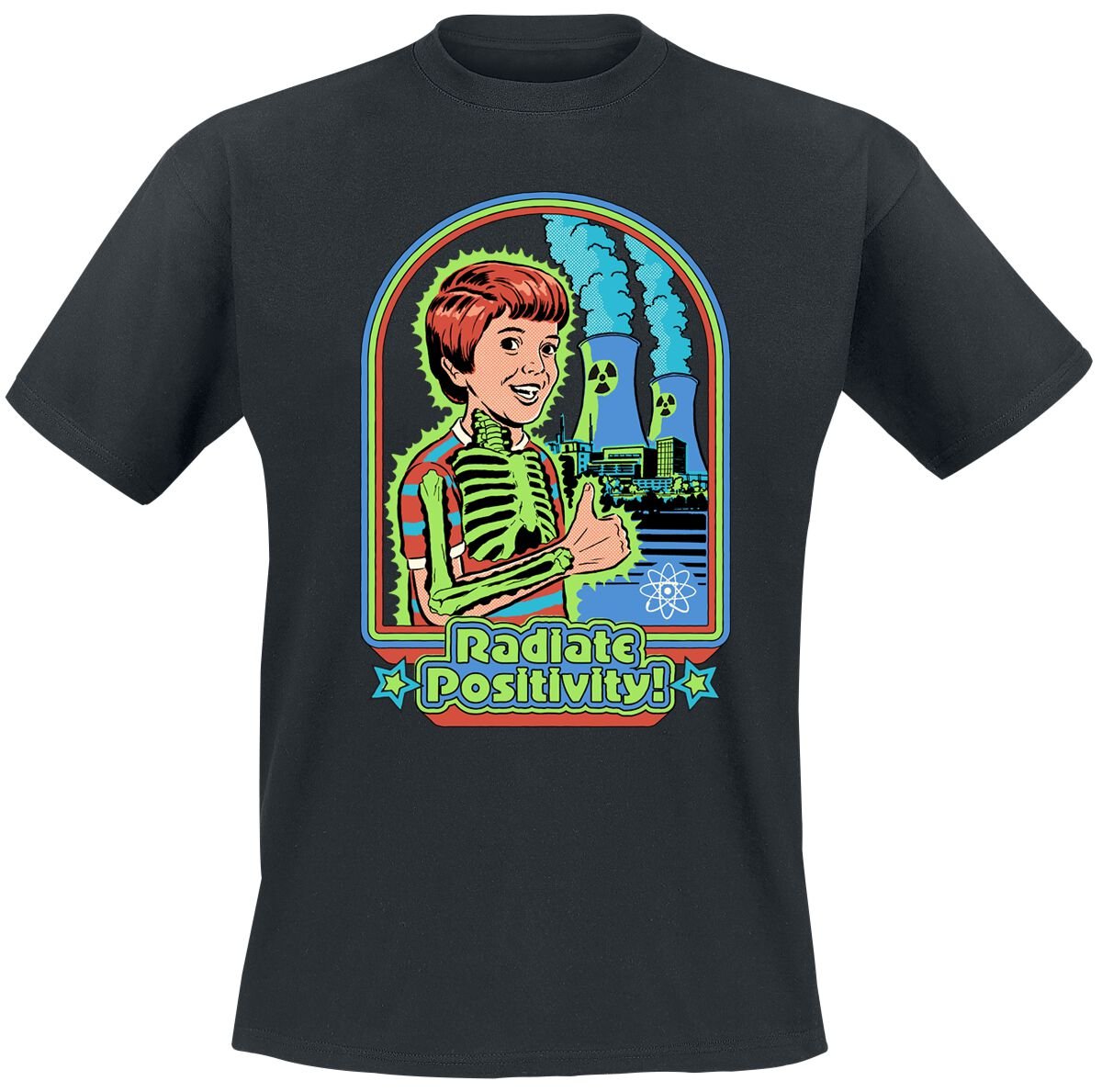 4068143289979 - Radiate Positivity T-Shirt schwarz in XL 4068143289979 - Radiate Positivity T-Shirt schwarz in XL