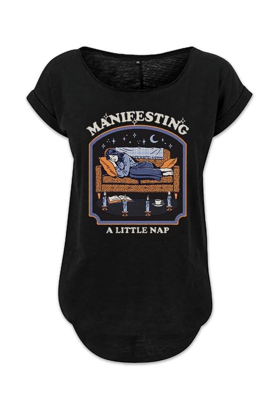 4068143290203 - Manifesting a little nap T-Shirt schwarz in S