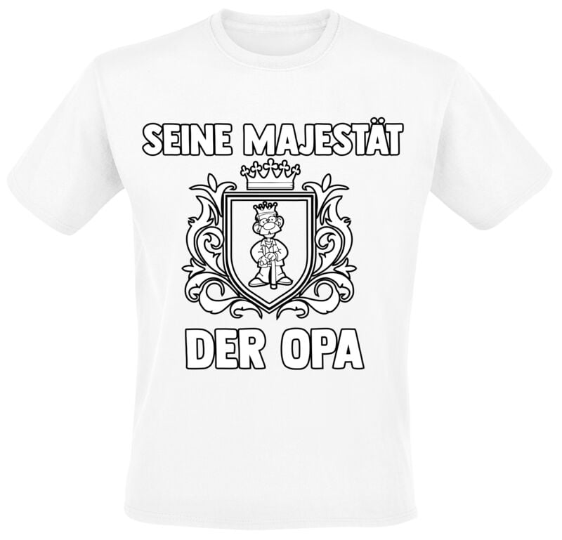 4068143290586 - Seine Majestät der Opa T-Shirt weiß in XXL