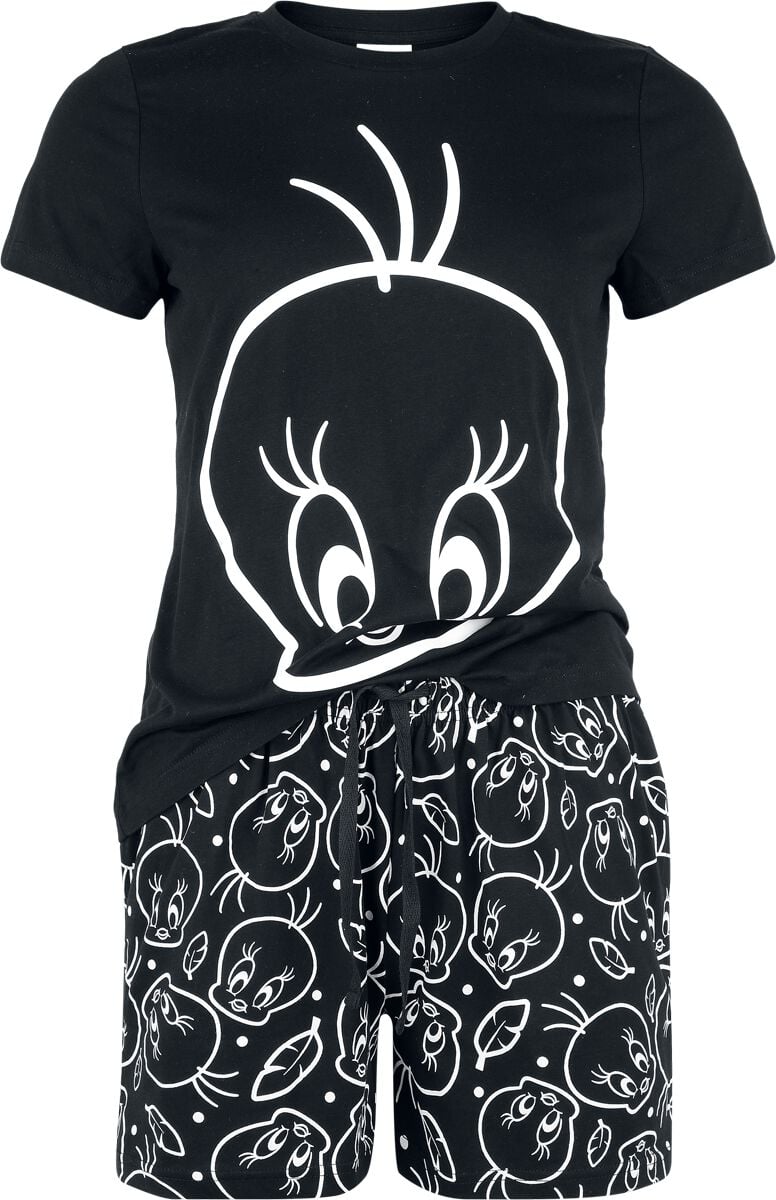 4068143292610 - Tweety Outlines Schlafanzug schwarz in XL 4068143292610 - Tweety Outlines Schlafanzug schwarz in XL