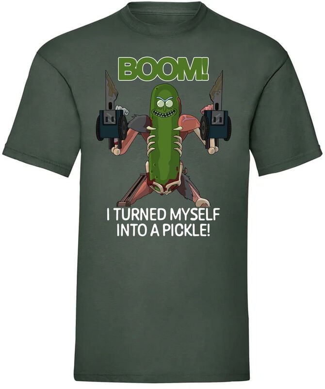 4068143292719 - Into a Pickle T-Shirt grün in S