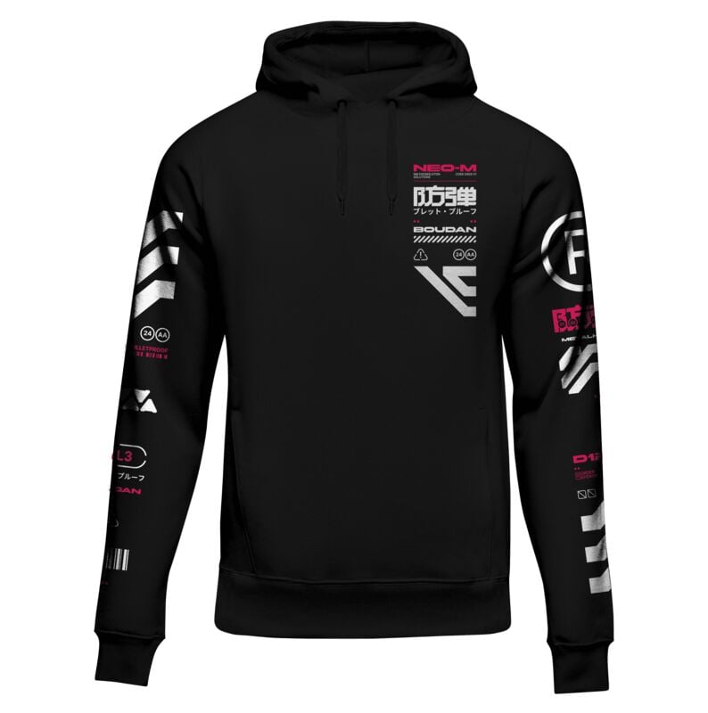 4068143297998 - BLLTPRF Kapuzenpullover schwarz in S