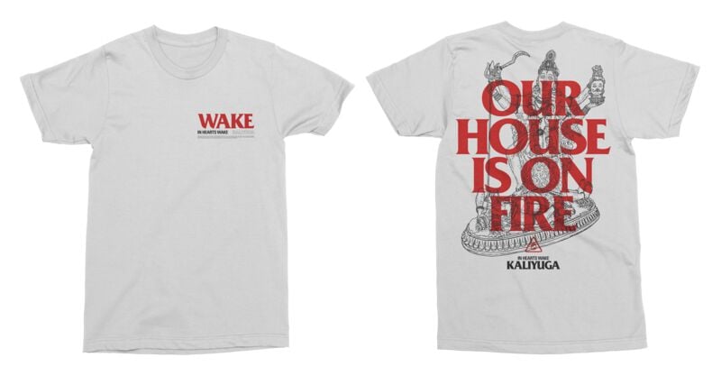 4068143299213 - Our House is on Fire T-Shirt weiß in L