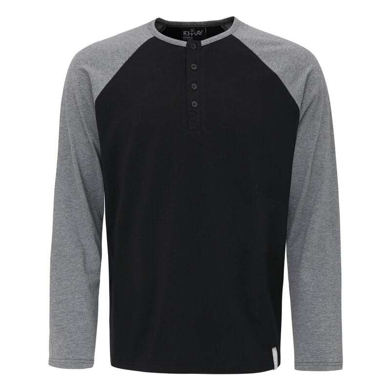 4068143301503 - Kurt Langarmshirt grau schwarz in 3XL 4068143301503 - Kurt Langarmshirt grau schwarz in 3XL