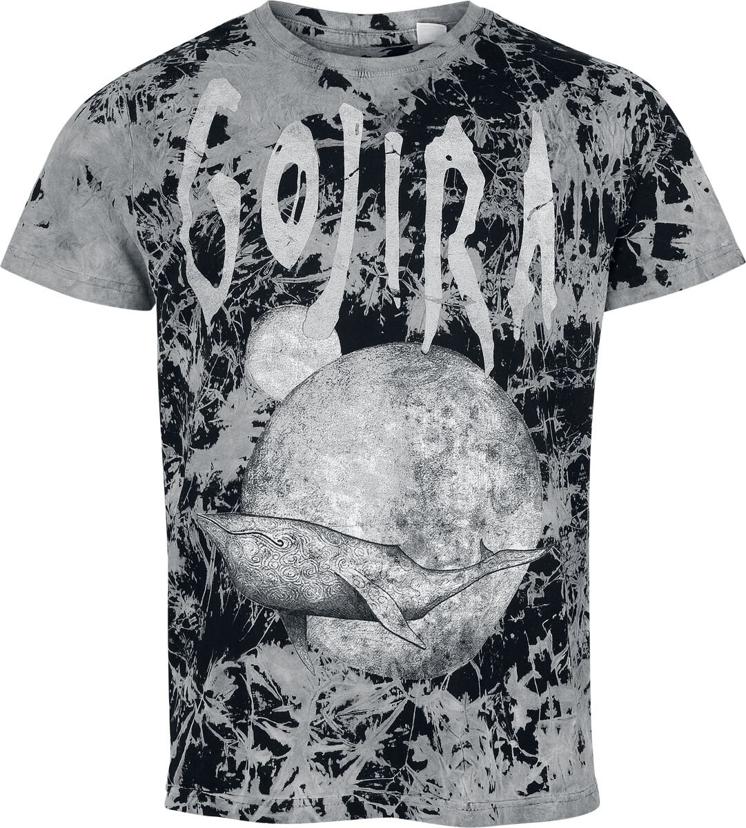 4068143302678 - Whale Sun Moon T-Shirt schwarz grau in XL 4068143302678 - Whale Sun Moon T-Shirt schwarz grau in XL