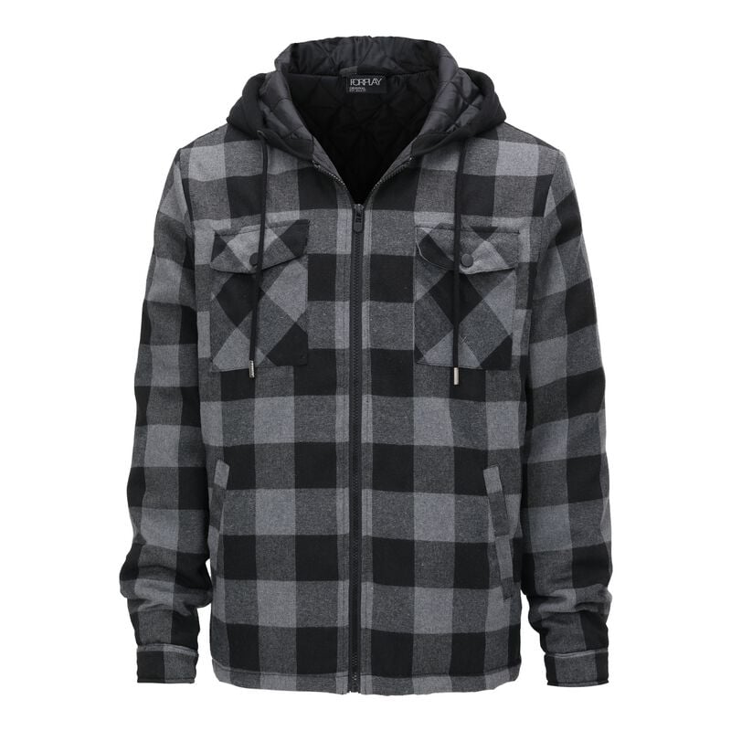4068143303989 - Lenny Fleecejacke grau schwarz in 3XL
