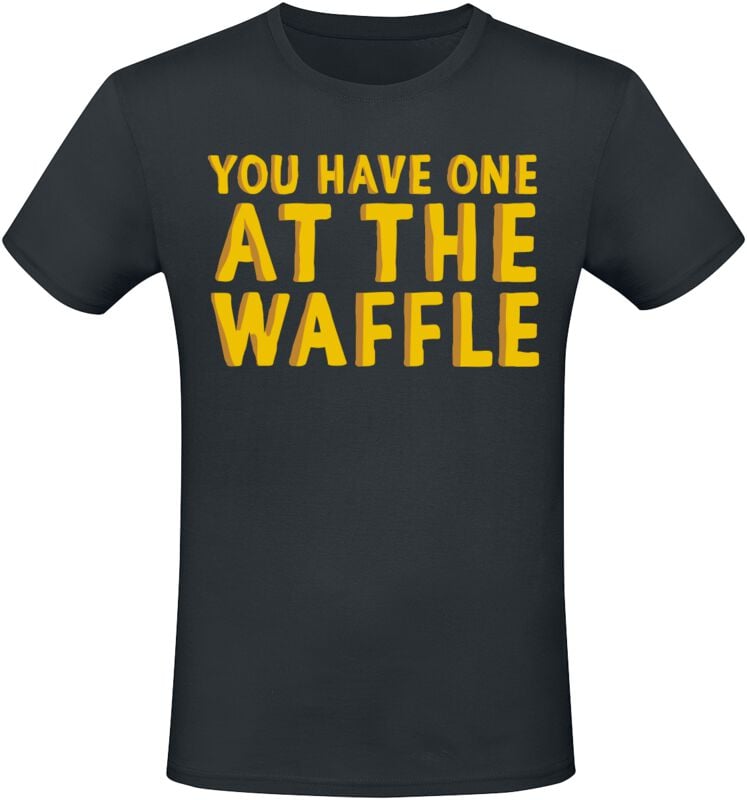 4068143307383 - You Have One At The Waffle T-Shirt schwarz in L 4068143307383 - You Have One At The Waffle T-Shirt schwarz in L