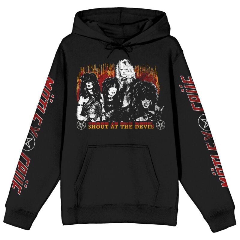 4068143309691 - Shout At The Devil Flame Kapuzenpullover schwarz in M 4068143309691 - Shout At The Devil Flame Kapuzenpullover schwarz in M