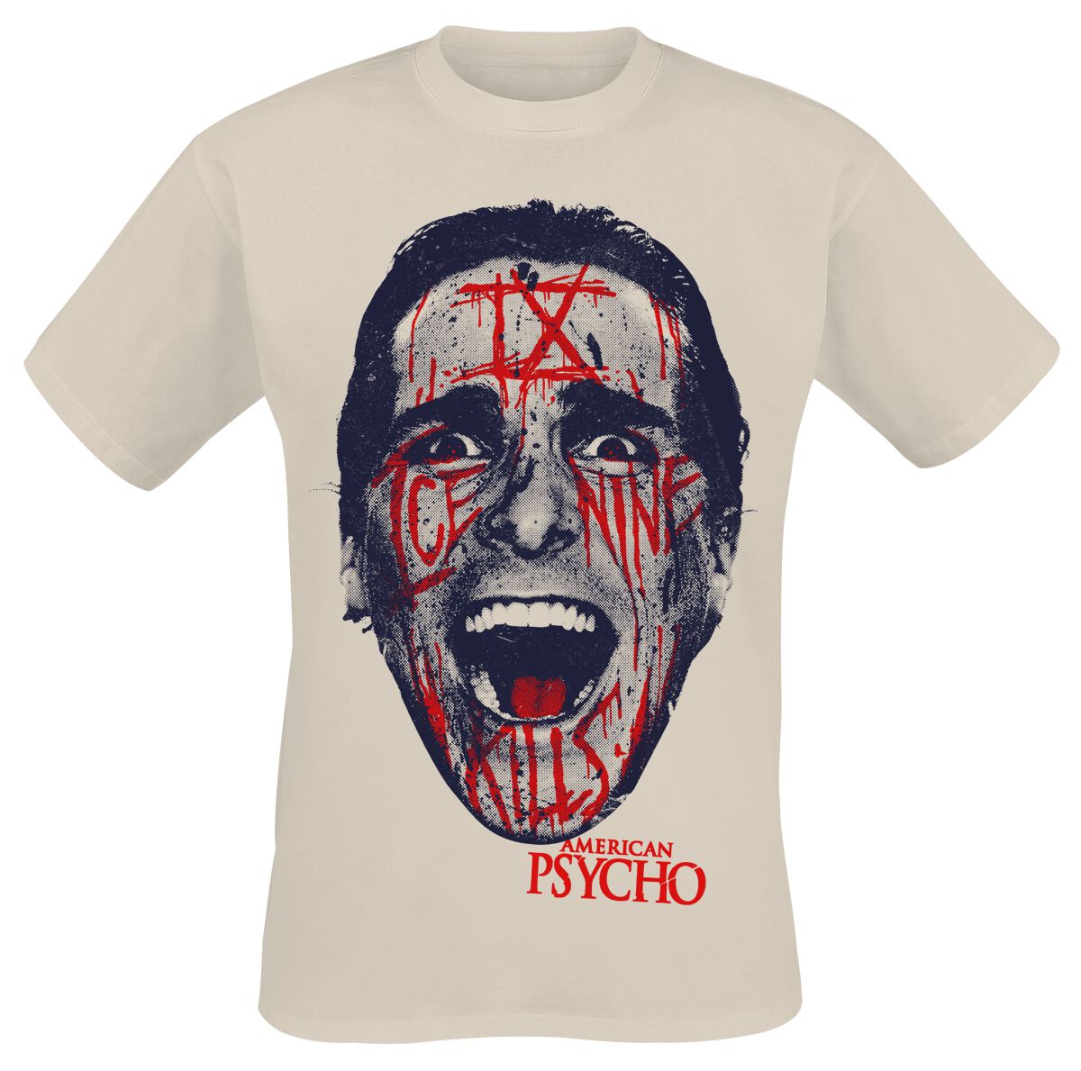 4068143310055 - Bateman Face T-Shirt sand in S 4068143310055 - Bateman Face T-Shirt sand in S