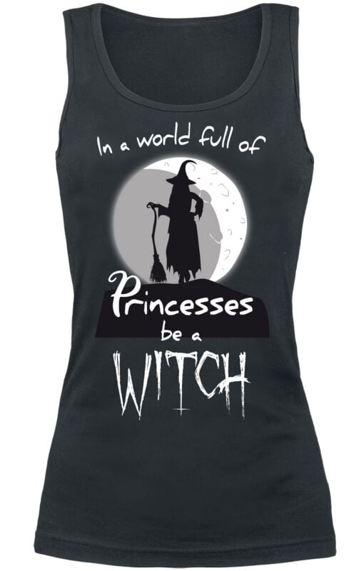 4068143314381 - In A World Full Of Princesses Be A Witch Top schwarz in S
