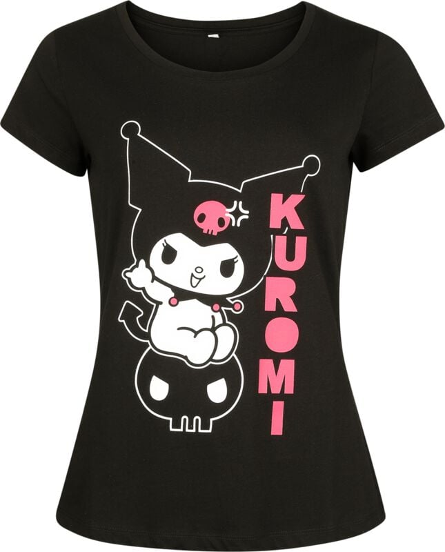 4068143316354 - and Friends - Kuromi T-Shirt schwarz in 3XL
