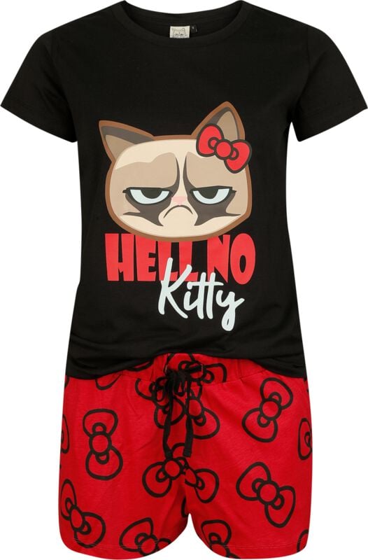 4068143323017 - - Hell No Kitty Schlafanzug multicolor in XXL