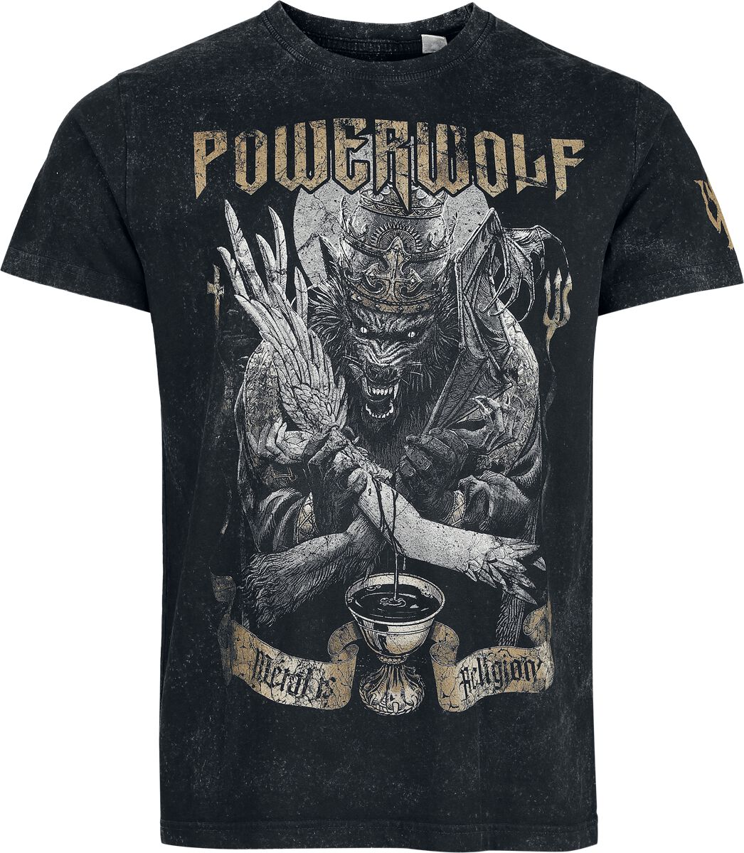 4068143323321 - Wolf vs Angel T-Shirt dunkelgrau in XXL