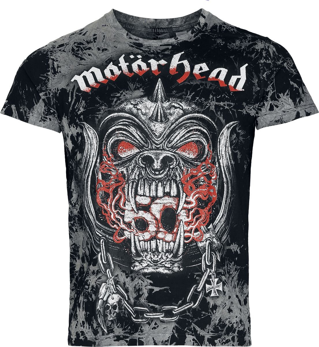 4068143328951 - Warpig Flames T-Shirt dunkelgrau in L 4068143328951 - Warpig Flames T-Shirt dunkelgrau in L