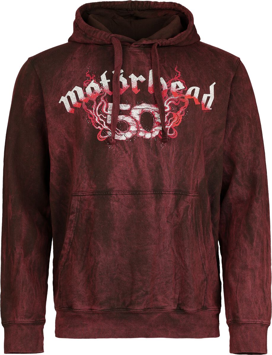 4068143329484 - Warpig Flames Kapuzenpullover dunkelrot in S