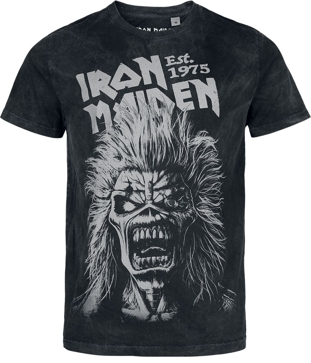 4068143330374 - Eddie Portrait T-Shirt anthrazit in 3XL 4068143330374 - Eddie Portrait T-Shirt anthrazit in 3XL