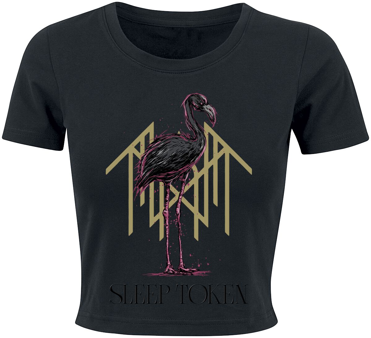 4068143333870 - Flamingo T-Shirt schwarz in XXL