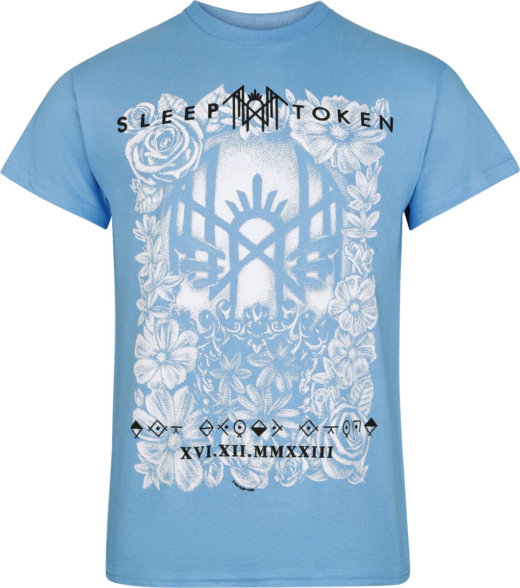 4068143346160 - Vessel Flowers T-Shirt blue in S 4068143346160 - Vessel Flowers T-Shirt blue in S