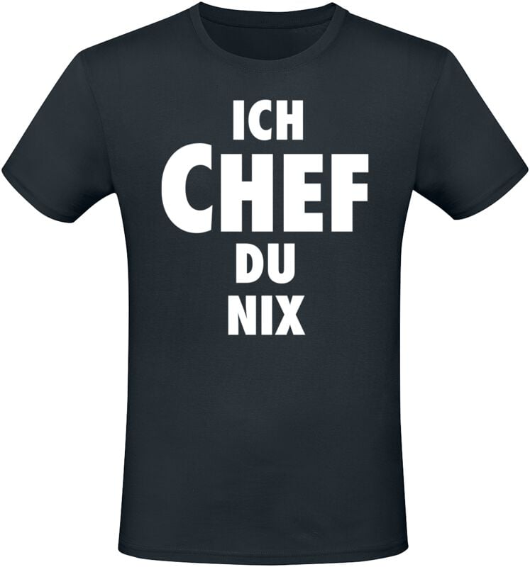 4068143346283 - Ich Chef du nix T-Shirt schwarz in L