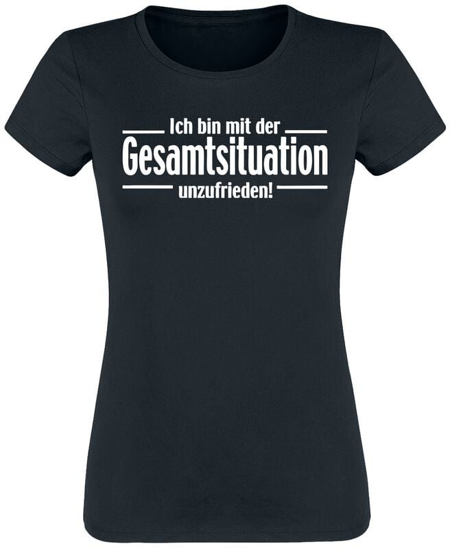 4068143346801 - Ich bin mit der Gesamtsituation unzufrieden T-Shirt schwarz in M