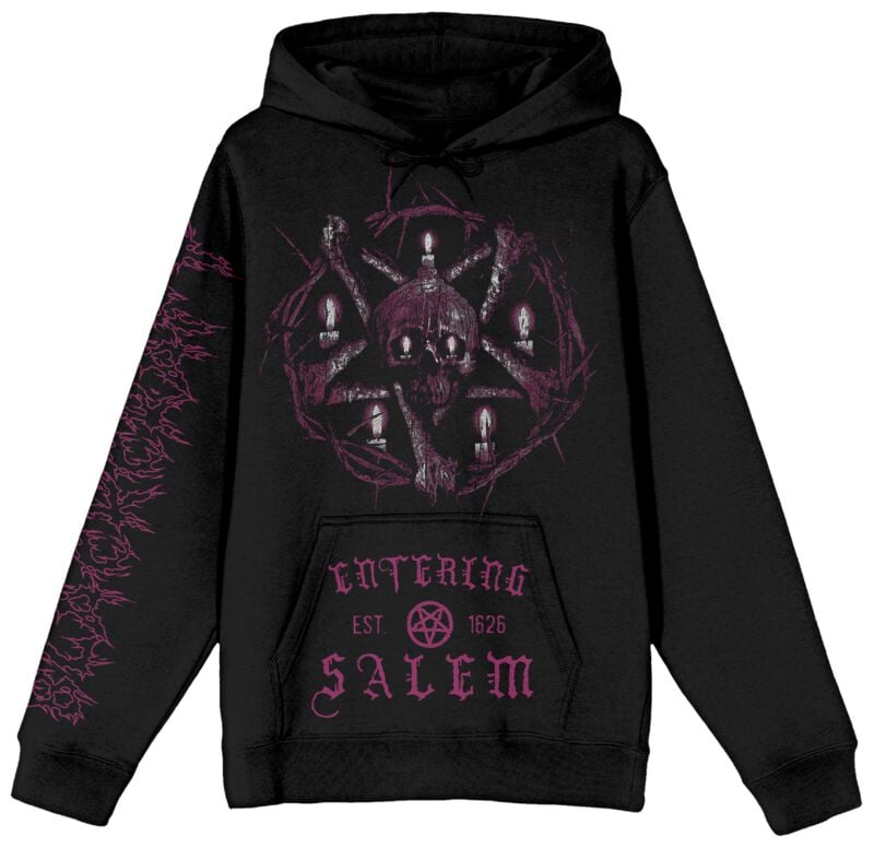 4068143360159 - Salem Skull Candles Hoodie Kapuzenpullover schwarz in L 4068143360159 - Salem Skull Candles Hoodie Kapuzenpullover schwarz in L