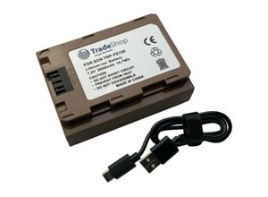 4068177069967 - Trade Shop - Trade-Shop Li-Ion Akku 72V 2600mAh Ersatz Batterie kompatibel mit Sony Digitalkamera Camcorder ersetzt NP-FZ100 NP-FZ100M   mit Typ-C