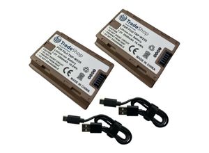 4068177071144 - 2x Trade-Shop Li-Ion Kamera-Akku 72V   2300mAh inkl USB-C Ladekabel kompatibel mit Fujifilm X-T4 X-T5 Digitalkamera ersetzt NP-W235   NTC V1