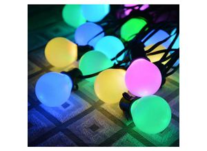 4068177100219 - Trade-shop - 30 led Glühbirnen 8 Meter Solar Lichterkette Deko rgb Solarbetrieben zum Schmücken Deko Party Licht Beleuchtung 4068177100219 - Trade-shop - 30 led Glühbirnen 8 Meter Solar Lichterkette Deko rgb Solarbetrieben zum Schmücken Deko Party Licht Beleuchtung