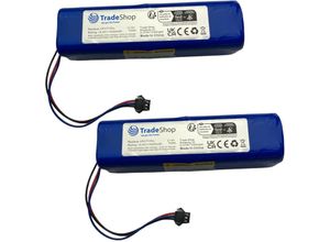 4068177104859 - Trade-shop - 2x Li-Ion Akku 144V   5200mAh   75Wh für viele Lenovo Proscenic uoni Xiaomi Imou Kyvol Roidmi Lydsto Blaupunkt Saugroboter