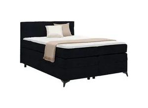 4068181700825 - Boxspringbett Bari in Schwarz ca 140x200cm