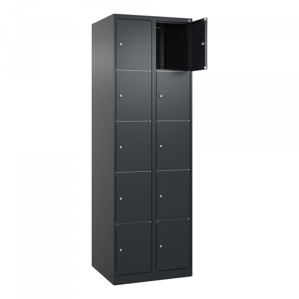 4068192108405 -  C+P Schließfachschrank Classic PLUS 2x5Fächer 1850x600x500mm sgrsgr 4068192108405 C + P Möbelsysteme