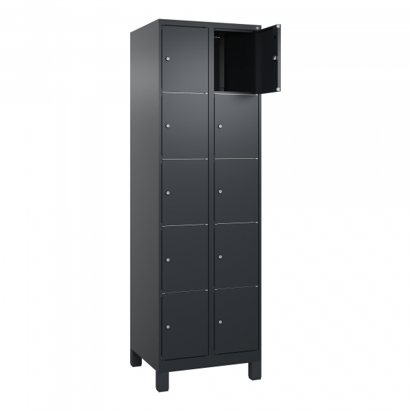 4068192108450 -  C+P Schließfachschrank Classic PLUS 2x5Fächer 1950x600x500mm sgrsgr 4068192108450 C + P Möbelsysteme