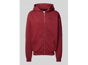 4068197568020 - Sweatjacke mit Label-Stitching