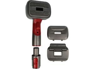 4068201289859 - 3-in-1 Tierhaar-Bürste kompatibel mit Dyson V8 Absolute Extra Staubsauger - Selbstreinigend Inkl Anschluss-Adapter - Vhbw