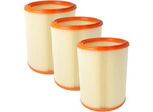 4068201317033 - Vhbw - 3x Lamellenfilter kompatibel mit Stihl se 50 se 90 se 100 se 61 se 85 c se 60   c   e Handstaubsauger