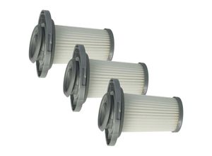 4068201318702 - Vhbw - 3x Trennfilter kompatibel mit Rowenta X-Force Flex 860 Allergy RH9637WO Staubsauger - Ersatz-Filter Abwaschbar Grau Weiß