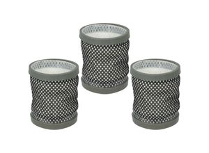 4068201319051 - Filterset 3x Staubsaugerfilter kompatibel mit Dirt Devil Cavalier Total Cavalier Total Home dd 698 dd 698-1 Staubsauger - Abluftfilter Schwarz