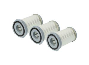 4068201322914 - Vhbw - Filterset 3x Staubsaugerfilter kompatibel mit Electrolux Ergospace 157630 2410 ATI7620 ati 4F ATI7655 ATI7650 Staubsauger - hepa Filter