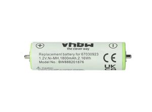 4068201329920 - Akku Ersatz für Panasonic WES2047L2508 für Rasierer (1800 mAh 12 v NiMH) - Vhbw