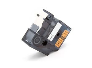 4068201344930 - Schriftband-Kassette Ersatz für Dymo 18436 für Etiketten-Drucker 19mm Schwarz auf Orange Vinyl - Vhbw