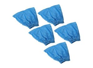 4068201353123 - Vhbw - 5x Textilfilter kompatibel mit Lidl   Parkside pnts 1500 B3 - ian 275083 Staubsauger Nass- Trockensauger - Stoffbeutel Abwaschbar Blau