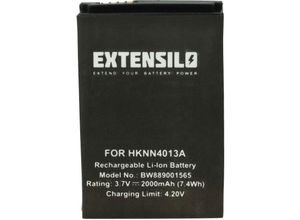 4068201374517 - Extensilo - Akku Ersatz für Motorola SNN5826A für Funkgerät Walkie Talkie (2000 mAh 37 v Li-Polymer)