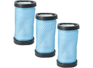 4068201404924 - Vhbw - Filterset 3x Staubsaugerfilter kompatibel mit Hoover RAP22HCG 011 RAP22AFG 011 RAP22PTG 011 Staubsauger - Abluftfilter Schwarz Blau Weiß