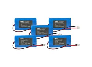 4068201421327 - 5x Akku kompatibel mit Klighten Tischlampe Nachttischlampe (4400 mAh 37 v Li-Ion) - Vhbw