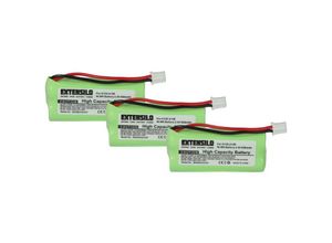 4068201424274 - 3x Akku kompatibel mit Siemens Gigaset AL110a A260 trio A265 A345 AL110 schnurlos Festnetz Telefon (850 mAh 24 v NiMH) - Extensilo